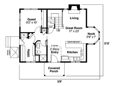 1st Floor Plan, 051H-0417