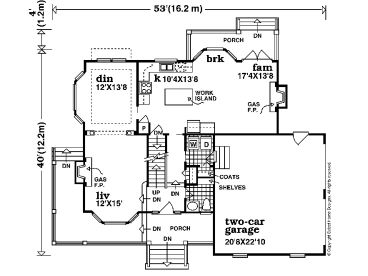 1st Floor Plan, 032H-0089