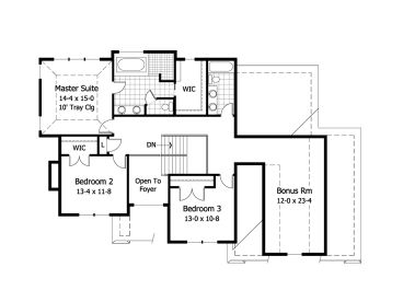 2nd Floor Plan, 023H-0105