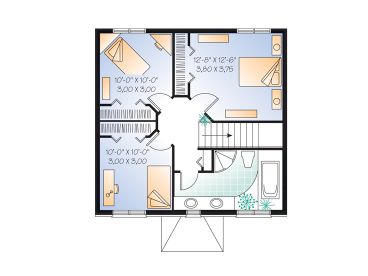 2nd Floor Plan, 027H-0203