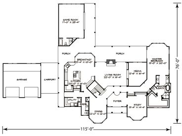 1st Floor Plan, 008H-0051