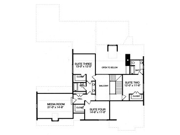 2nd Floor Plan, 029H-0087