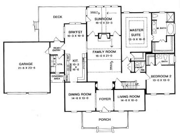 1st Floor Plan, 019H-0072