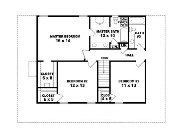 2nd Floor Plan, 006H-0002