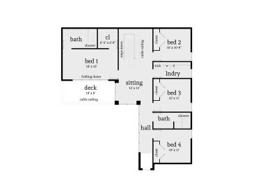 2nd Floor Plan, 052H-0057