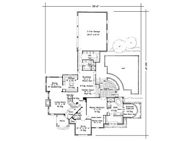 1st Floor Plan, 054H-0060