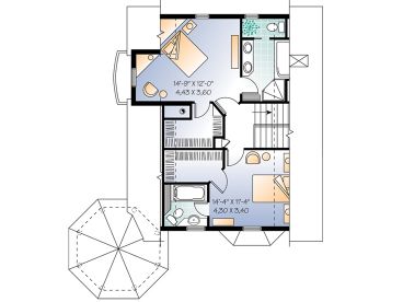 2nd Floor Plan, 027H-0012