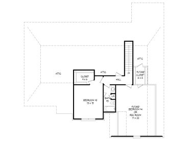 2nd Floor Plan, 062H-0009