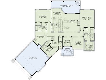 1st Floor Plan, 025H-0366