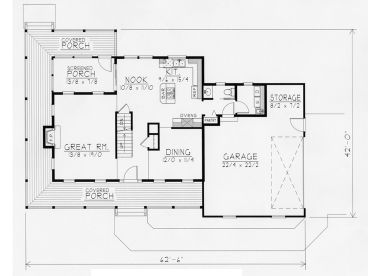 1st Floor Plan, 018H-0008