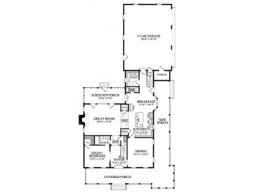 1st Floor Plan, 063H-0081