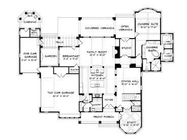 1st Floor Plan, 029H-0067