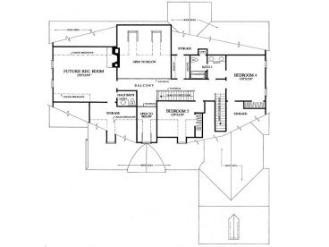 2nd Floor Plan, 063H-0098