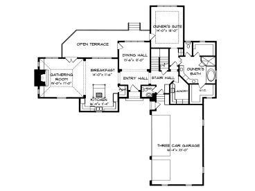 1st Floor Plan, 029H-0038