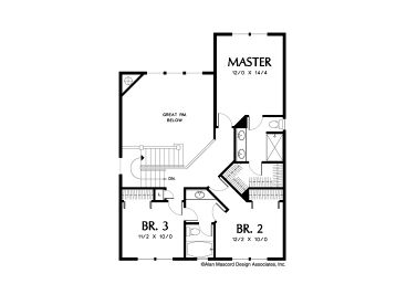 2nd Floor Plan, 034H-0204