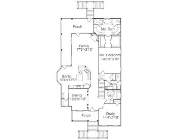 1st Floor Plan, 017H-0017