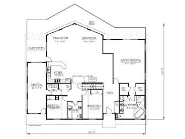 1st Floor Plan, 068H-0036
