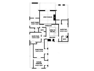 2nd Floor Plan, 029H-0039