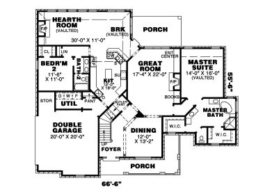 1st Floor Plan, 011H-0023