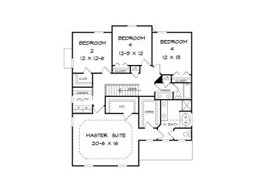 2nd Floor Plan, 019H-0175