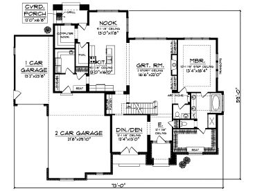 1st Floor Plan, 020H-0216