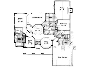 1st Floor Plan, 043H-0190