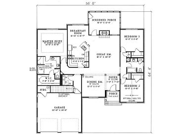 Floor Plan, 025H-0101