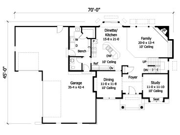 1st Floor Plan, 023H-0103