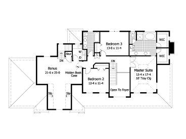 2nd Floor Plan, 023H-0120