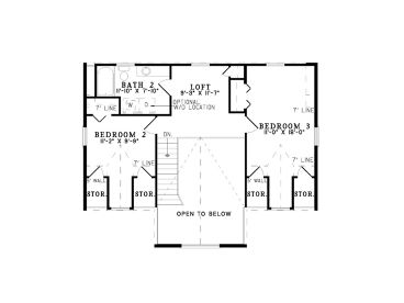 2nd Floor Plan, 025L-0036