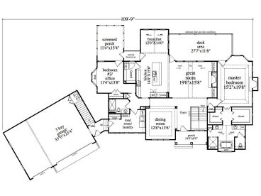 1st Floor Plan, 053H-0092