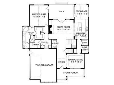 1st Floor Plan, 029H-0027