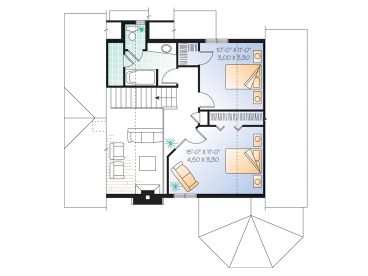 2nd Floor Plan, 027H-0076