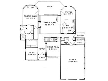1st Floor Plan, 019H-0107