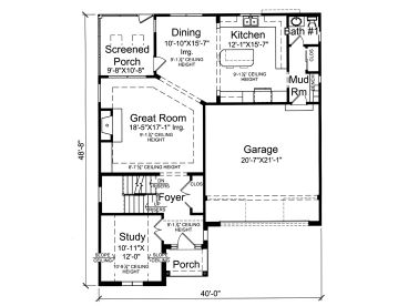 1st Floor Plan, 046H-0088