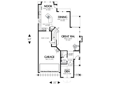 1st Floor Plan, 034H-0053