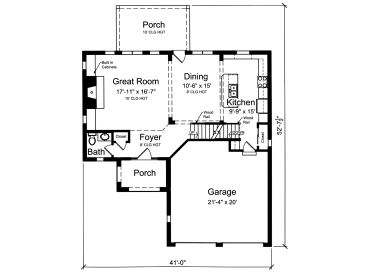 1st Floor Plan, 046H-0093