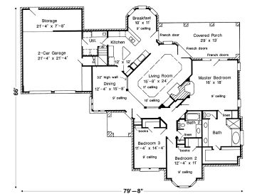 1st Floor Plan, 054H-0039
