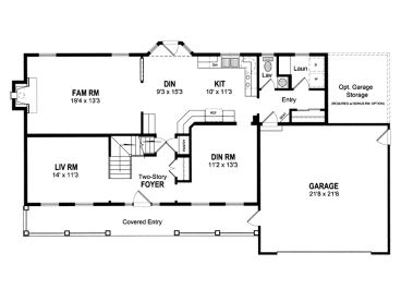 1st Floor Plan, 014H-0059