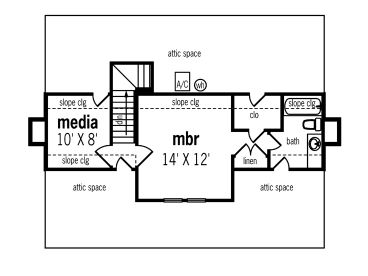 2nd Floor Plan, 021H-0007
