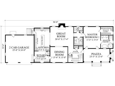 1st Floor Plan, 063H-0237