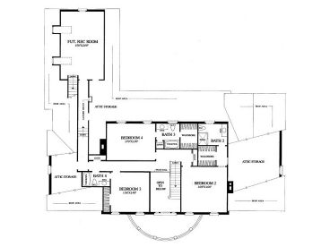 2nd Floor Plan, 063H-0157