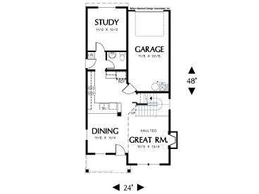 1st Floor Plan, 034H-0095