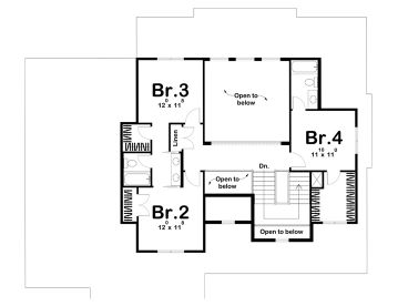 2nd Floor Plan, 050H-0180