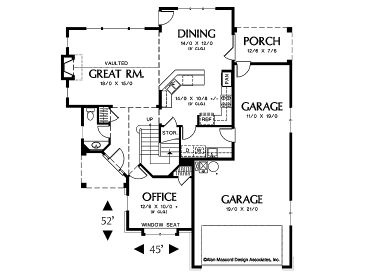 1st Floor Plan, 034H-0024