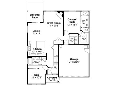 1st Floor Plan, 051H-0264