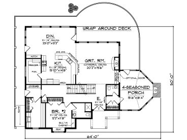 1st Floor Plan, 020H-0205