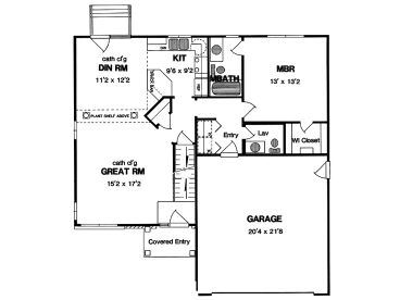1st Floor Plan, 014H-0021