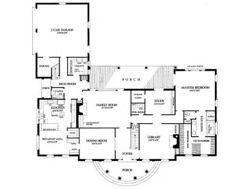 1st Floor Plan, 063H-0157