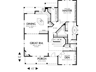1st Floor Plan, 034H-0219
